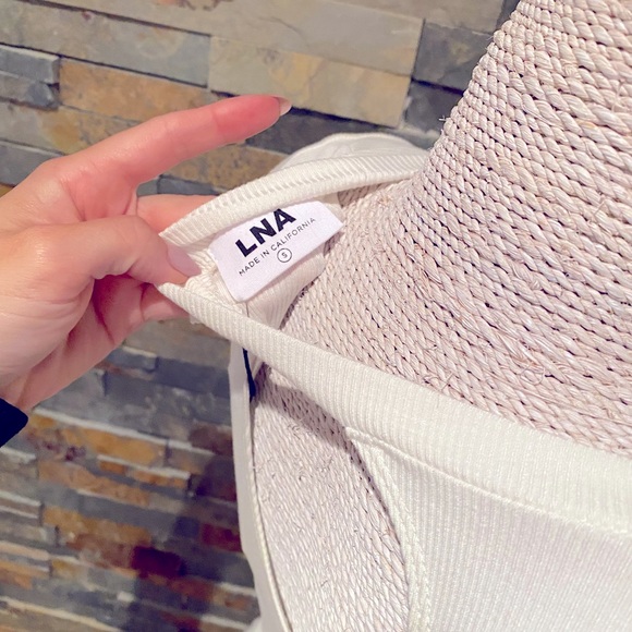 LNA Clothing Ribbed T Shirt Top. multiple sizes - Picture 3 of 6